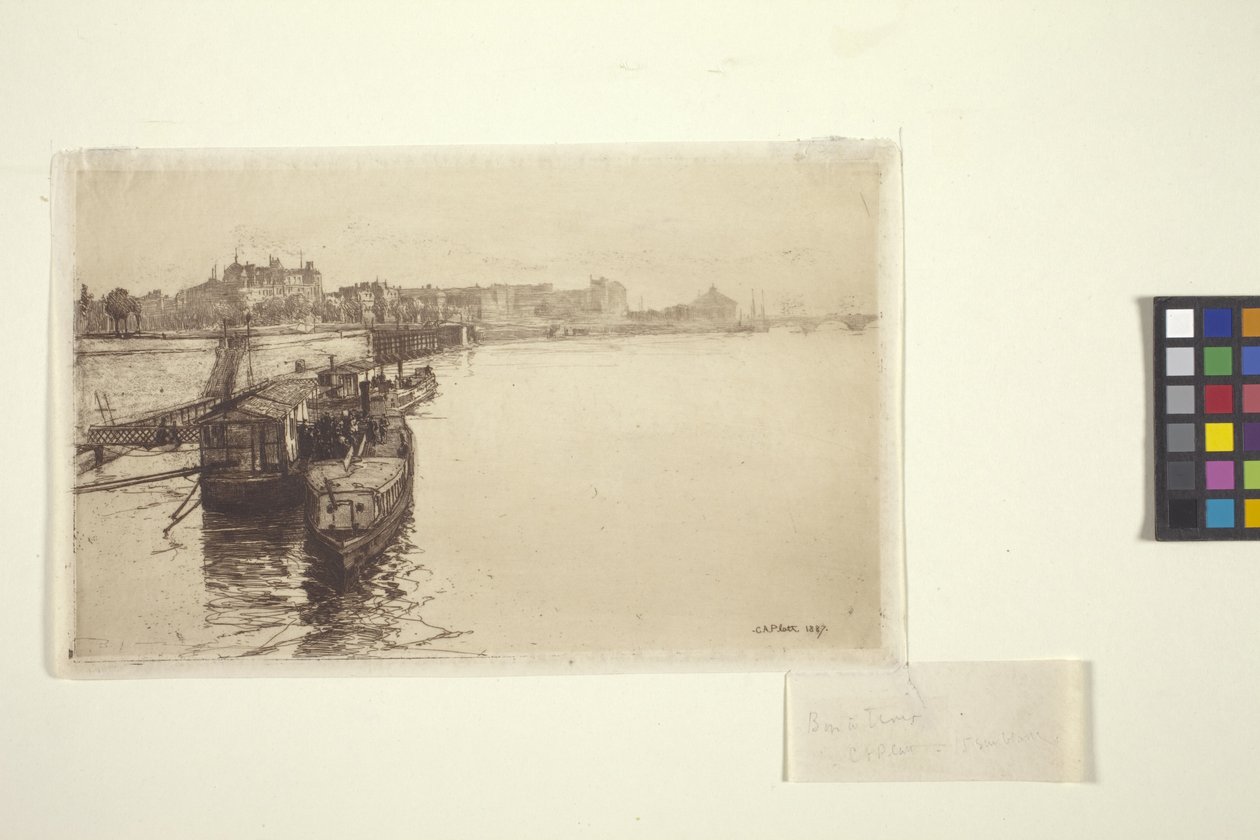 Passagiersboten op de Seine door Charles Adams Platt