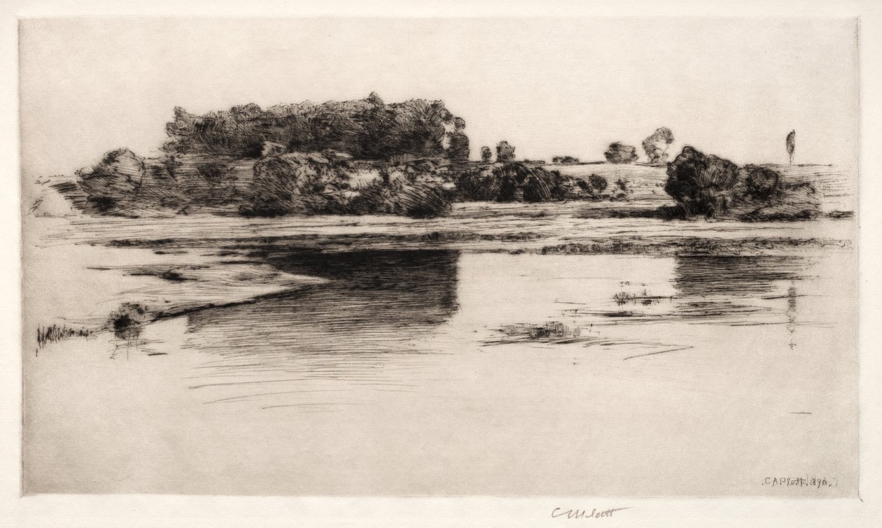 De Charles River, 1890 door Charles Adams Platt