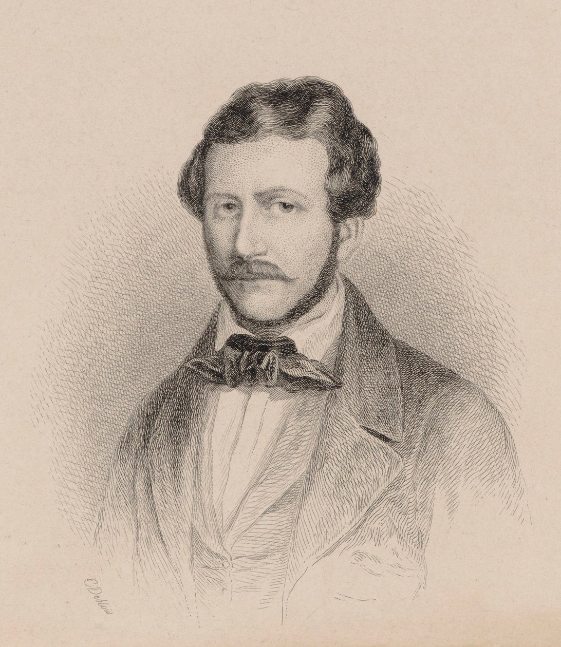 Gaetano Donizetti door Charles Alphonse Deblois