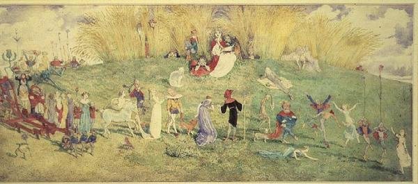 De Feeënkoningin - Een Processie door Charles Altamont Doyle