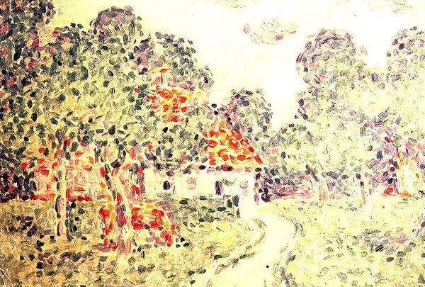 De Kleine Boerderij door Charles Angrand
