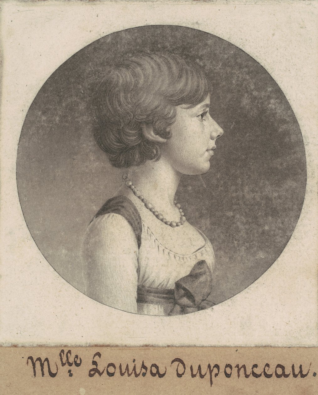 Louisa DuPonceau door Charles B. J. Févret de Saint Mémin