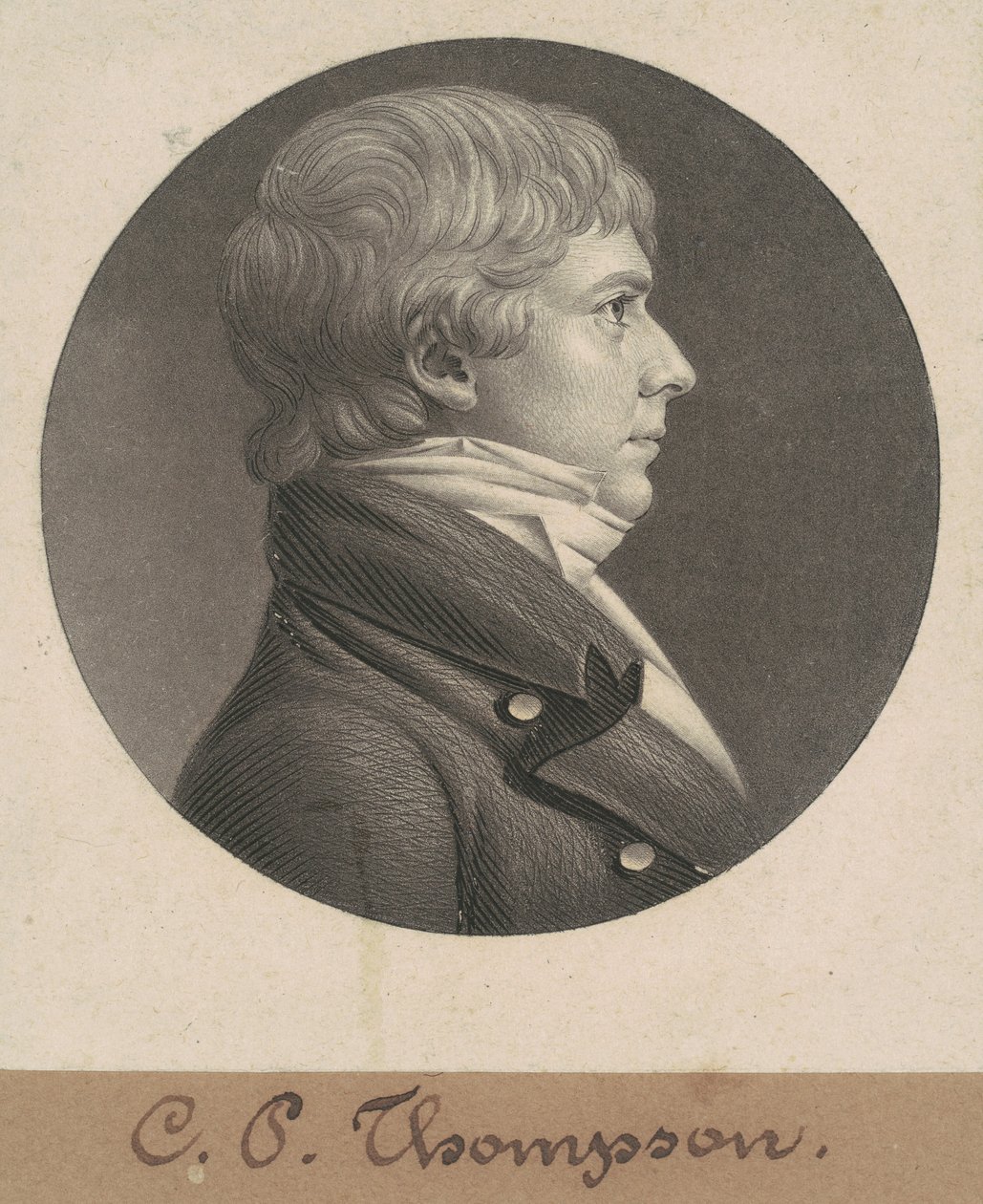 Samuel Hambleton door Charles B. J. Févret de Saint Mémin