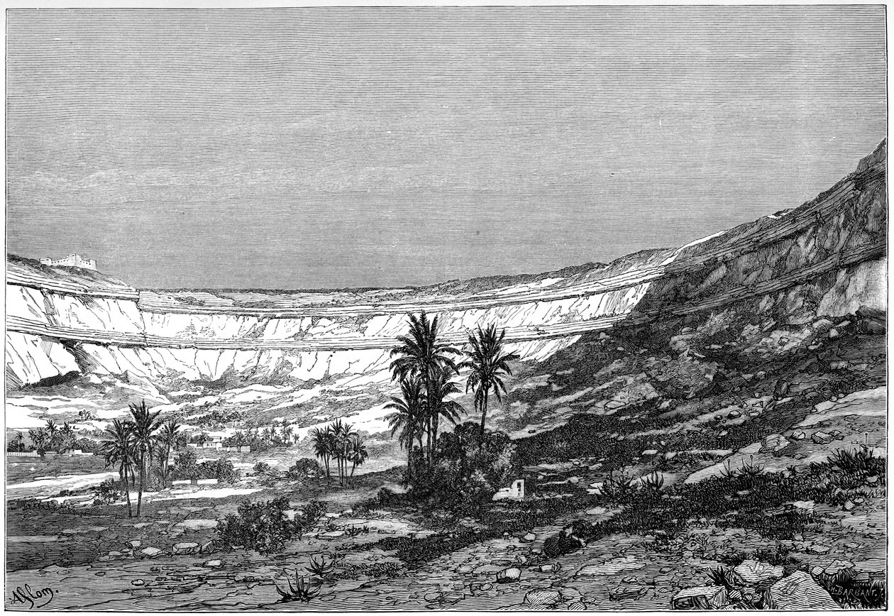 De Kasr-el-jebel Cirque, Syrië, c1890 door Charles Barbant