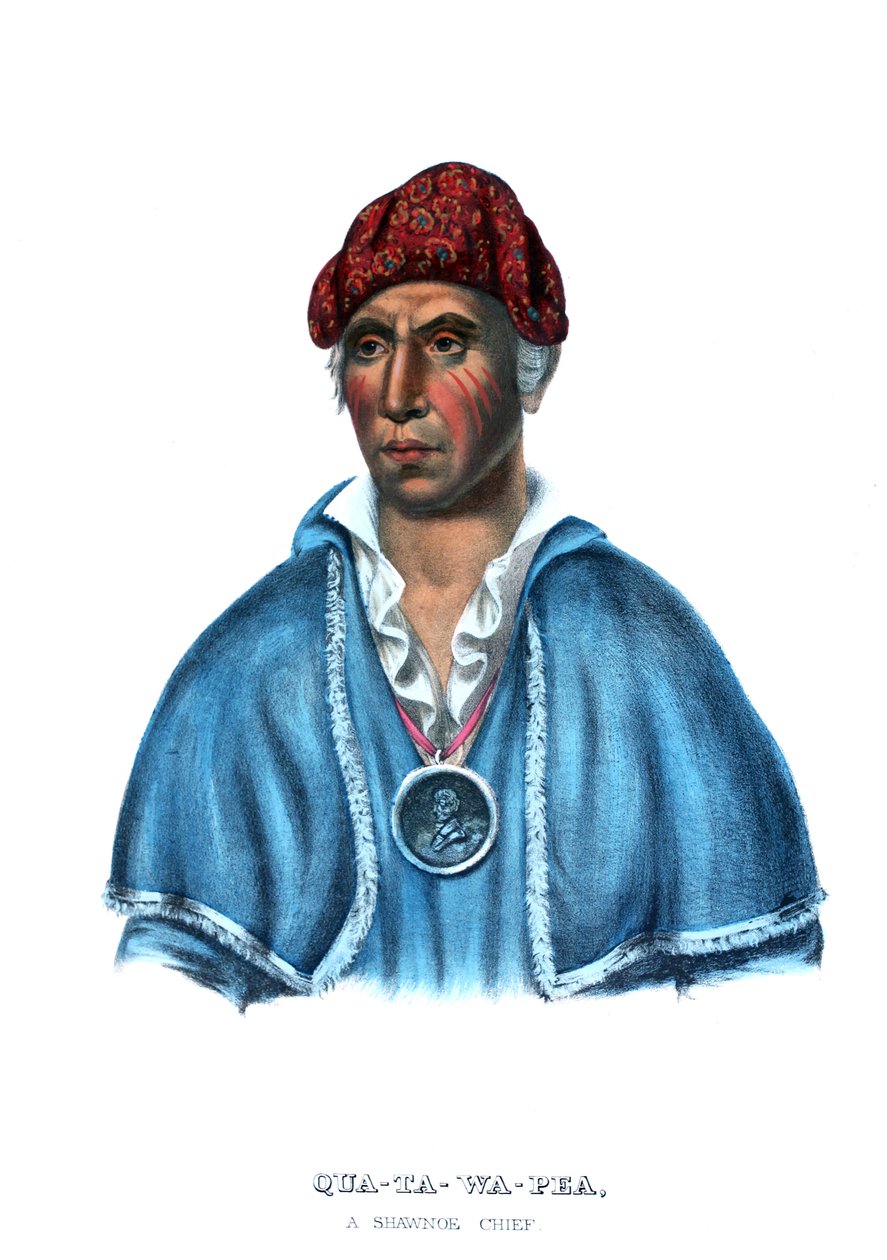 Quatawapea, of Kolonel Lewis door Charles Bird King