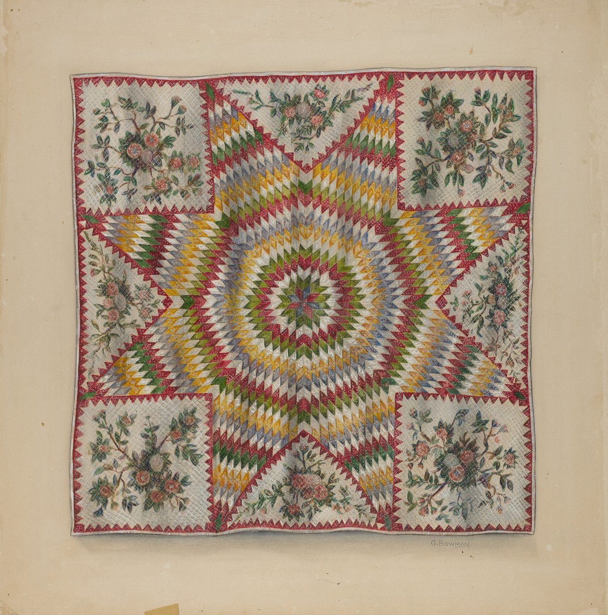 Quilt (Ster van Bethlehem) door Charles Bowman