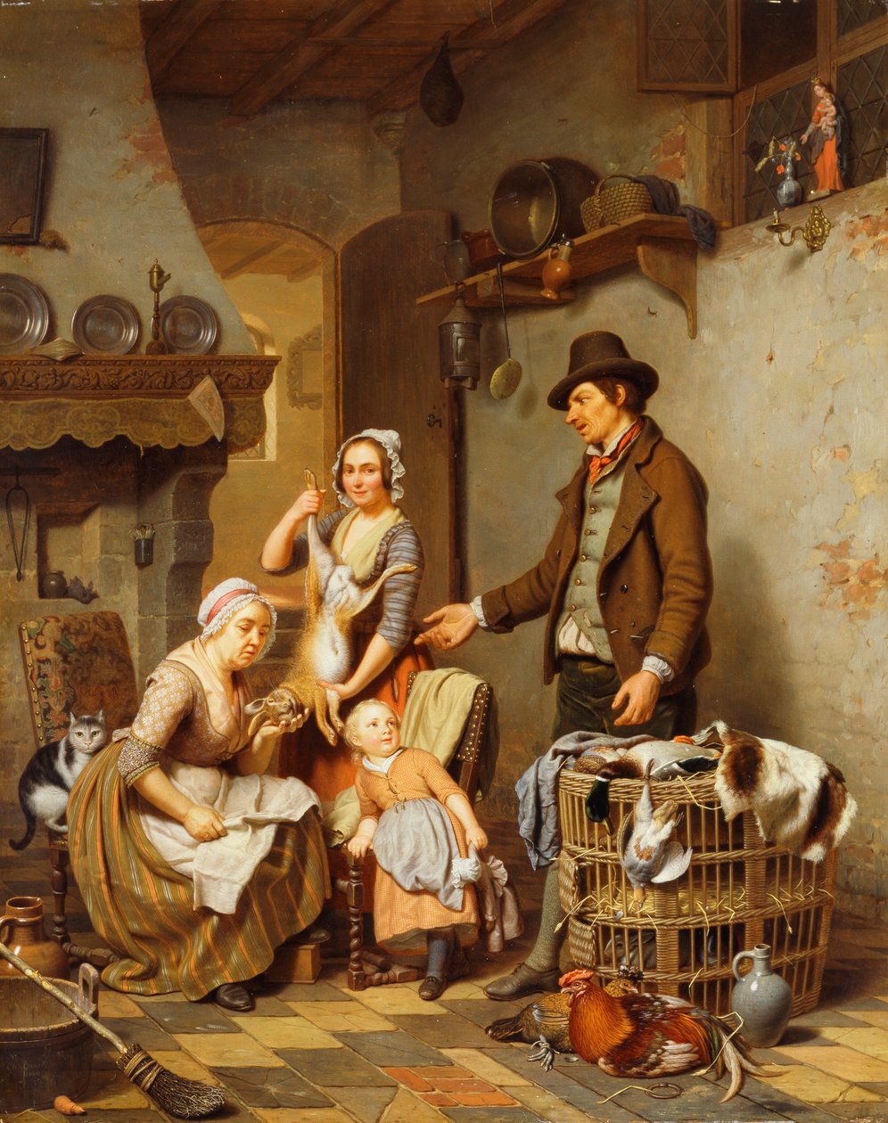 De Wildverkoper, 1841 door Charles Brias