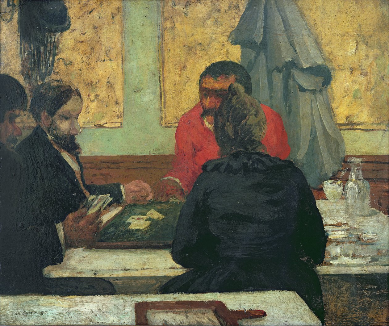 Kaartspelers, 1883 door Charles Cottet