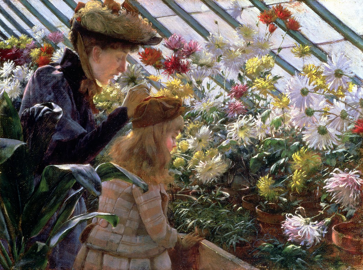 Chrysanten door Charles Courtney Curran