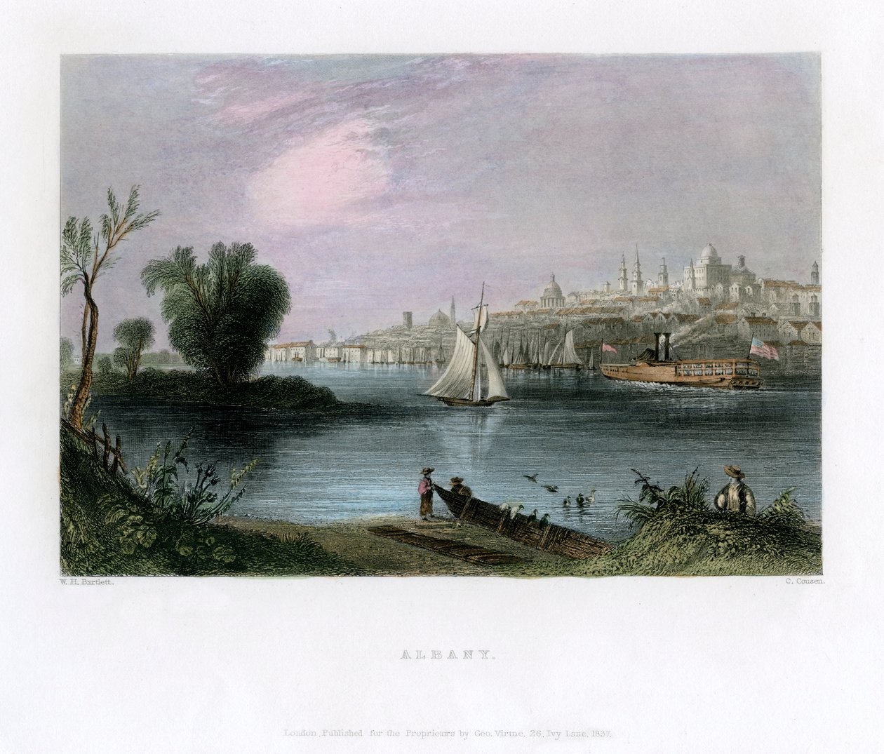 Albany, New York, VS, 1837 door Charles Cousen
