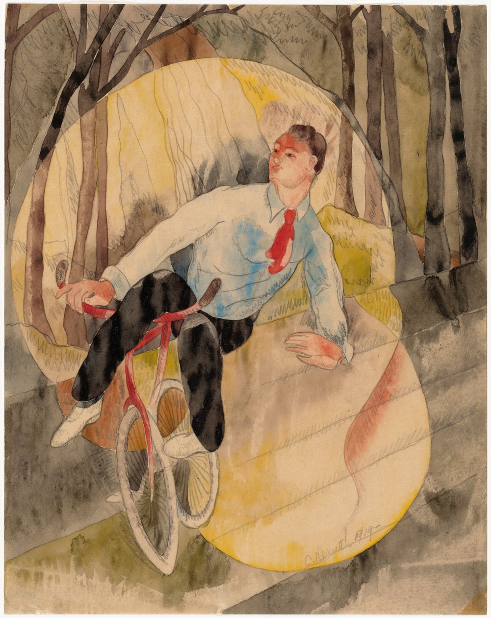 In Vaudeville, de fietser door Charles Demuth
