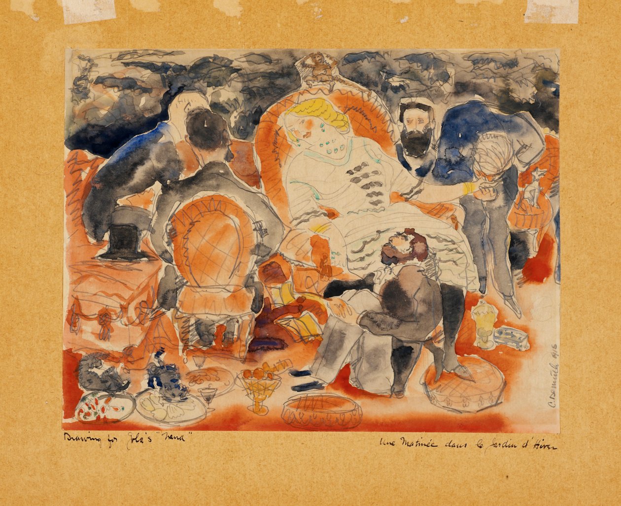 Nana en haar mannen door Charles Demuth