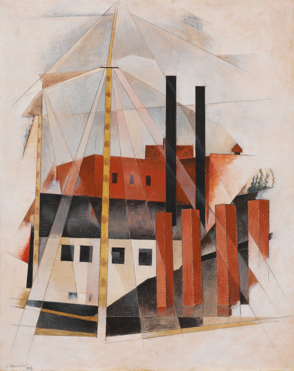 Vakantie van de Pianoverhuizer door Charles Demuth