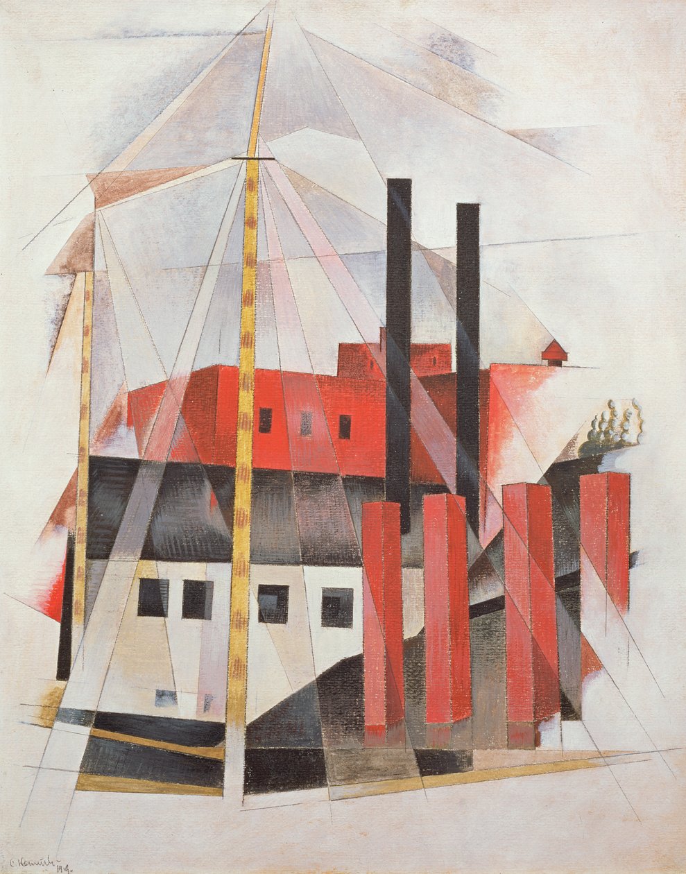 Piano Verhuizers Vakantie door Charles Demuth
