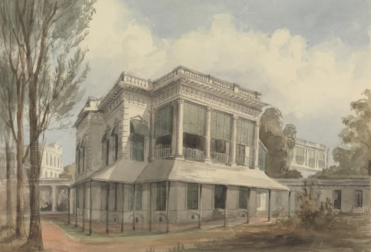 Elysium Row, Calcutta door Charles Dyce