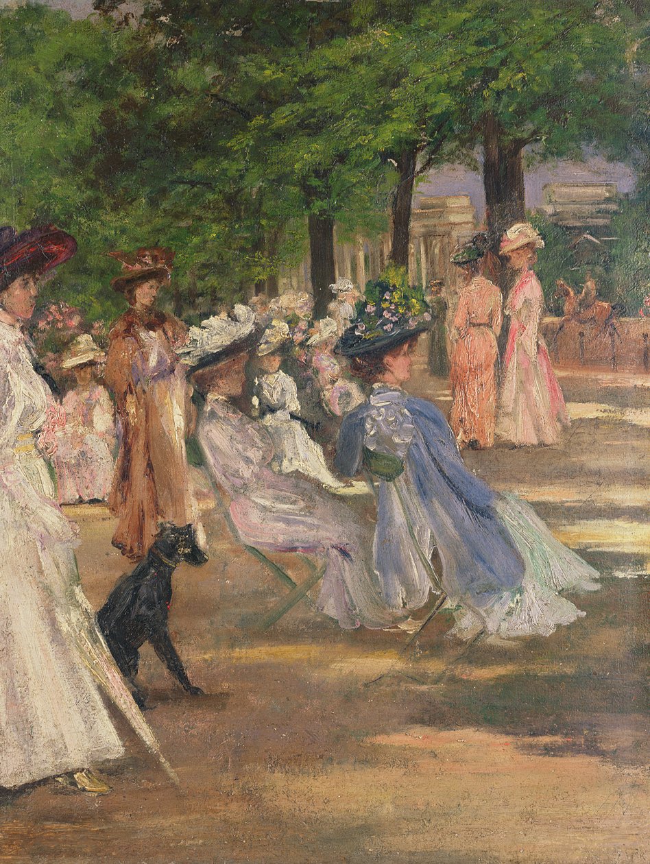 Figuren in Hyde Park door Charles Edward Conder
