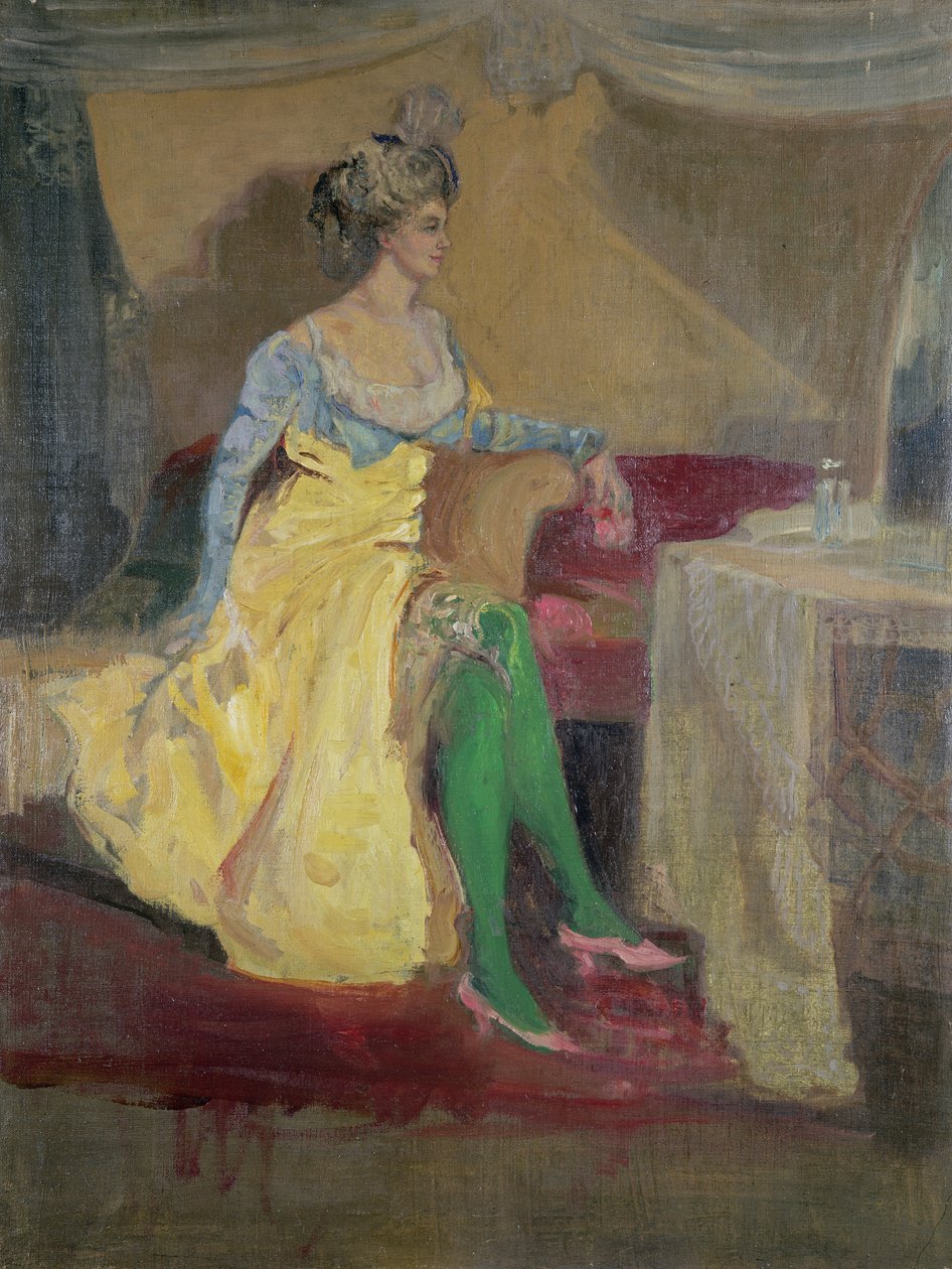 De Groene Kousen door Charles Edward Conder