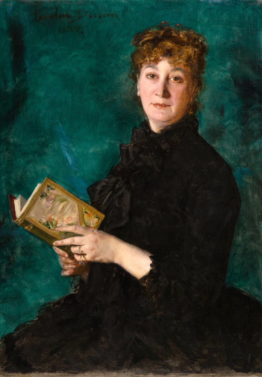 Madame Pauline-Marie-Charlotte Carolus-Duran (1839-1912) door Charles Emile Auguste Carolus Duran