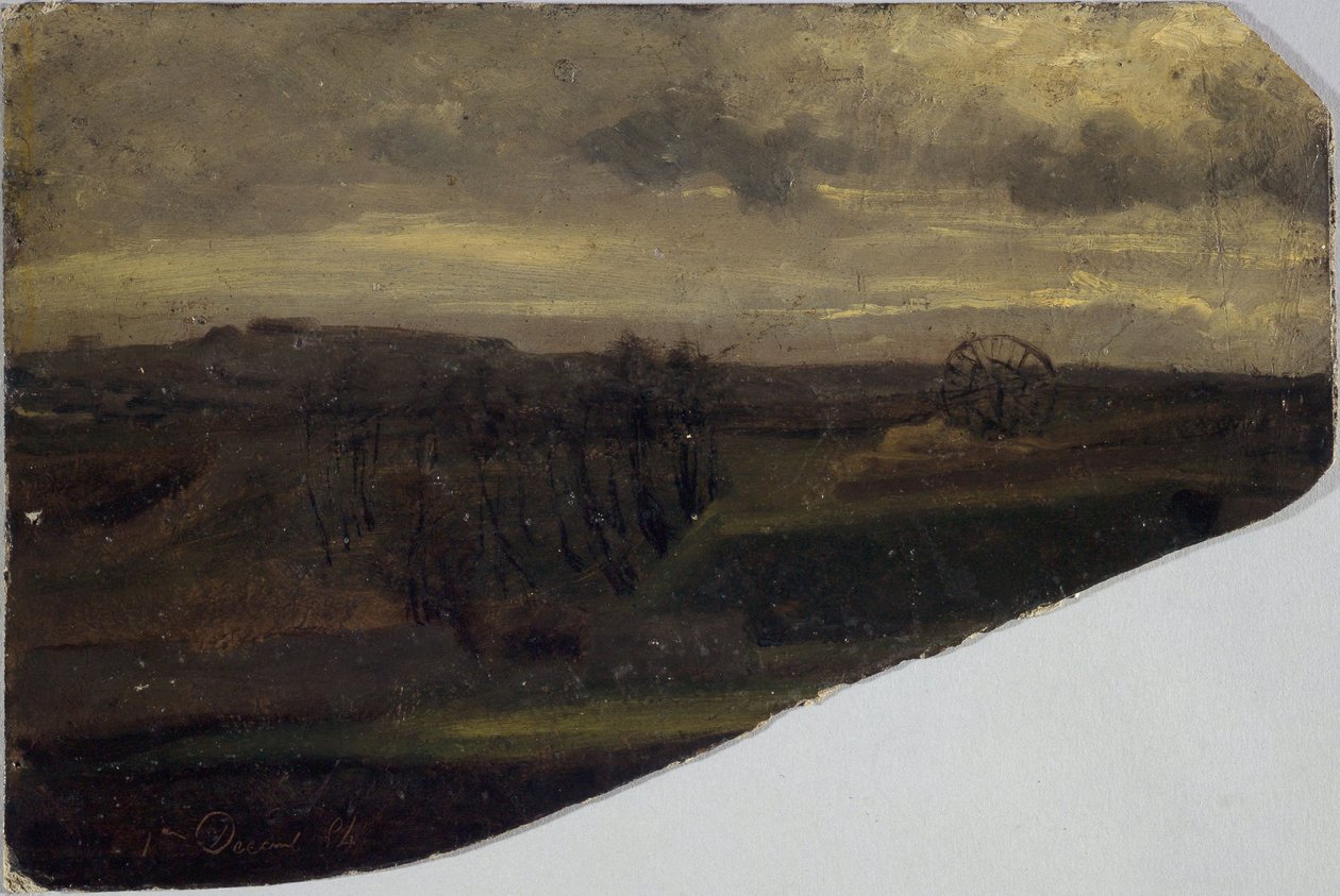 Platteland nabij Parijs door Charles Emile Cuisin