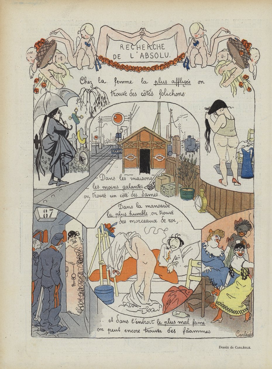 Illustratie voor Le Rire door Charles Emile Egli