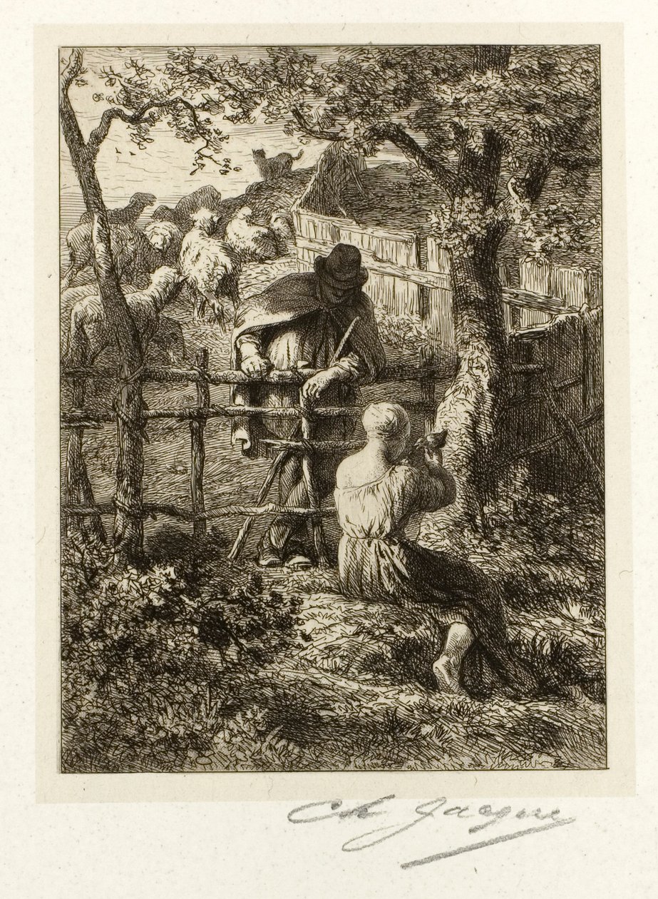 Zomer door Charles Emile Jacque