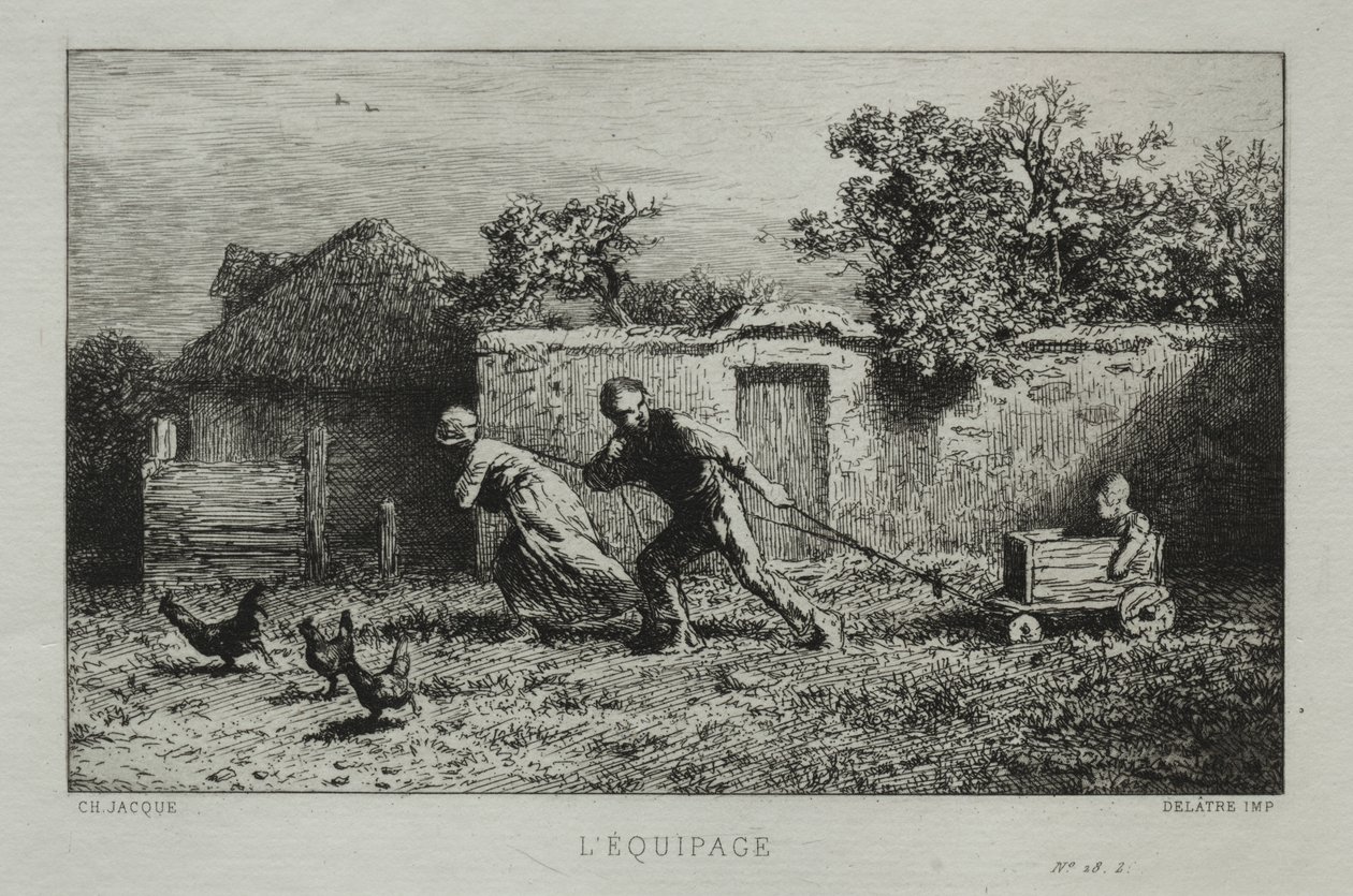 De Bemanning door Charles Emile Jacque