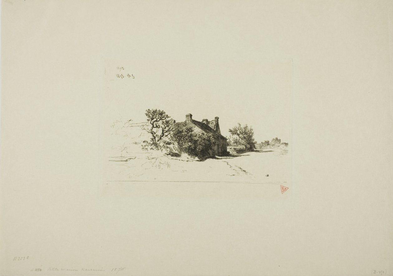 De Kleine Huizen, Kercassier door Charles Emile Jacque