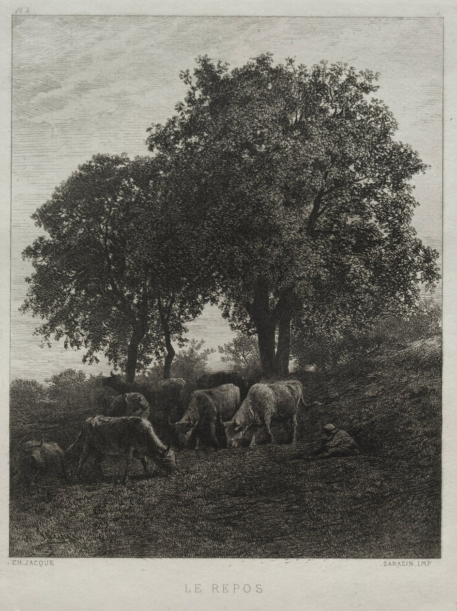 De Rust door Charles Emile Jacque