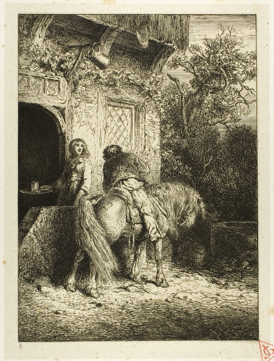 De Ruiter door Charles Emile Jacque