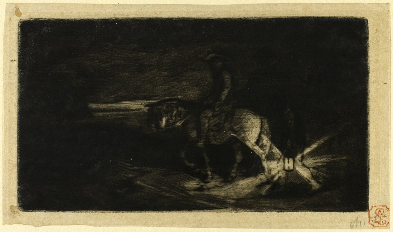 De Ruiter door Charles Emile Jacque