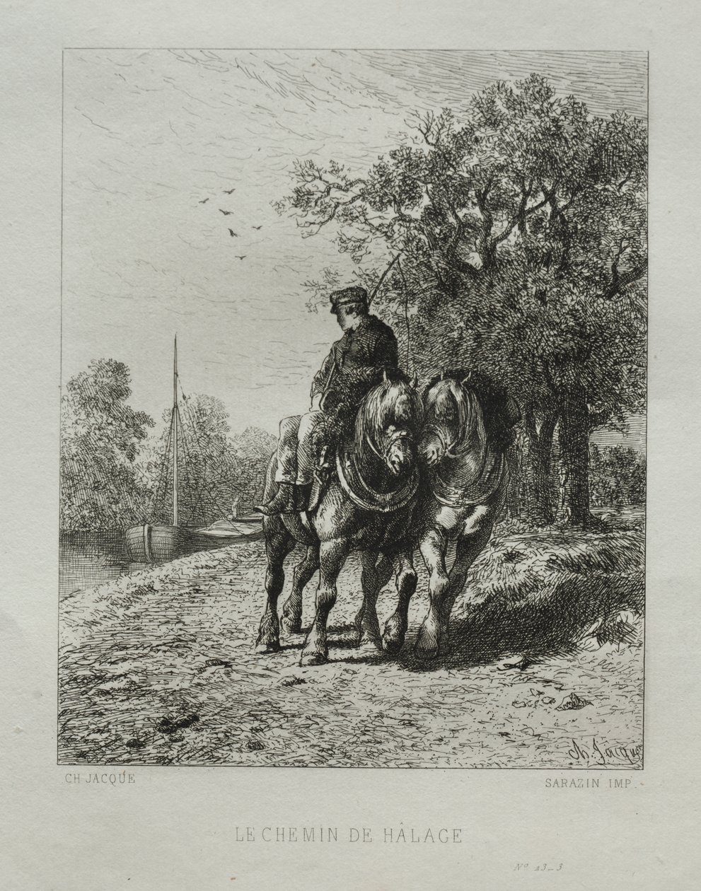 Het Trekpad door Charles Emile Jacque