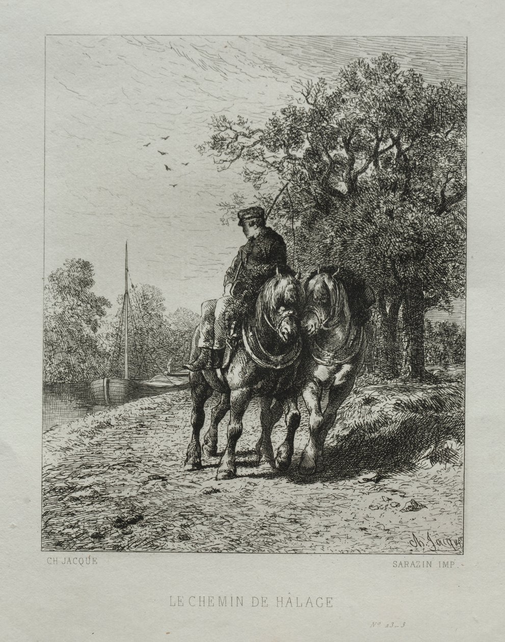 Het Trekpad door Charles Emile Jacque
