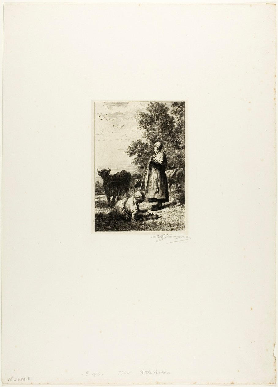 Jonge herders door Charles Emile Jacque