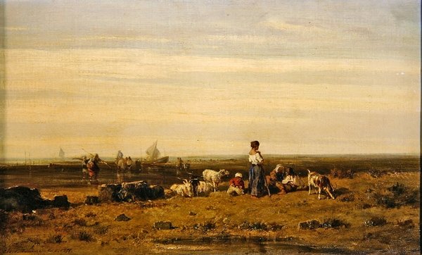 Halt bij de Zee door Charles Émile de Tournemine