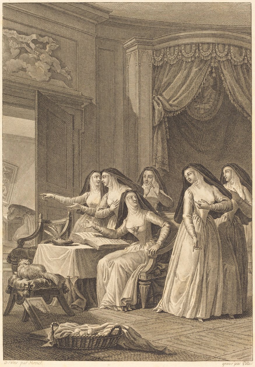Zuster Jeanne door Charles Emmanuel Patas after Charles Monnet