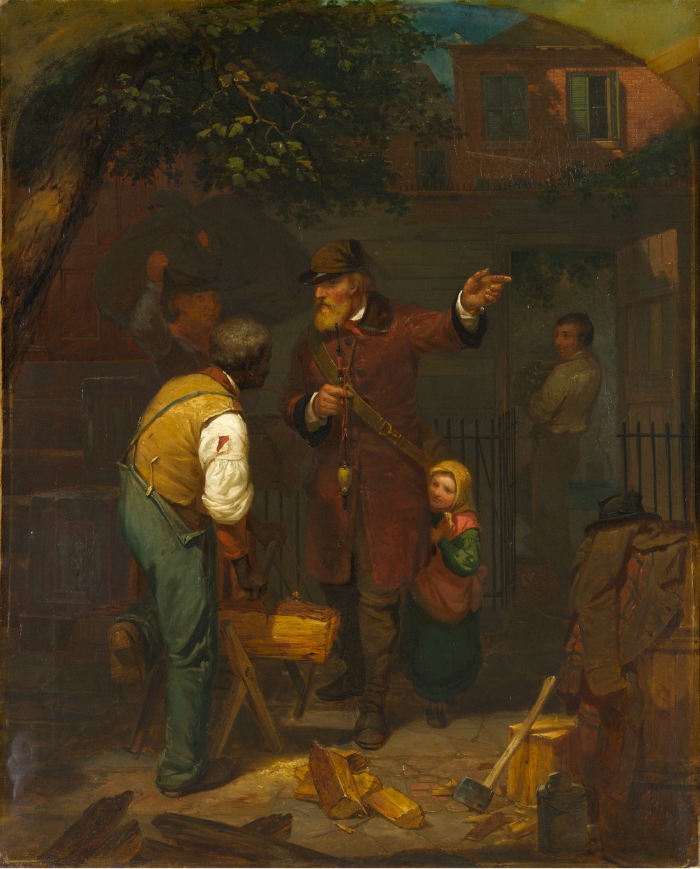 Een Duitse immigrant vraagt de weg door Charles F. Blauvelt