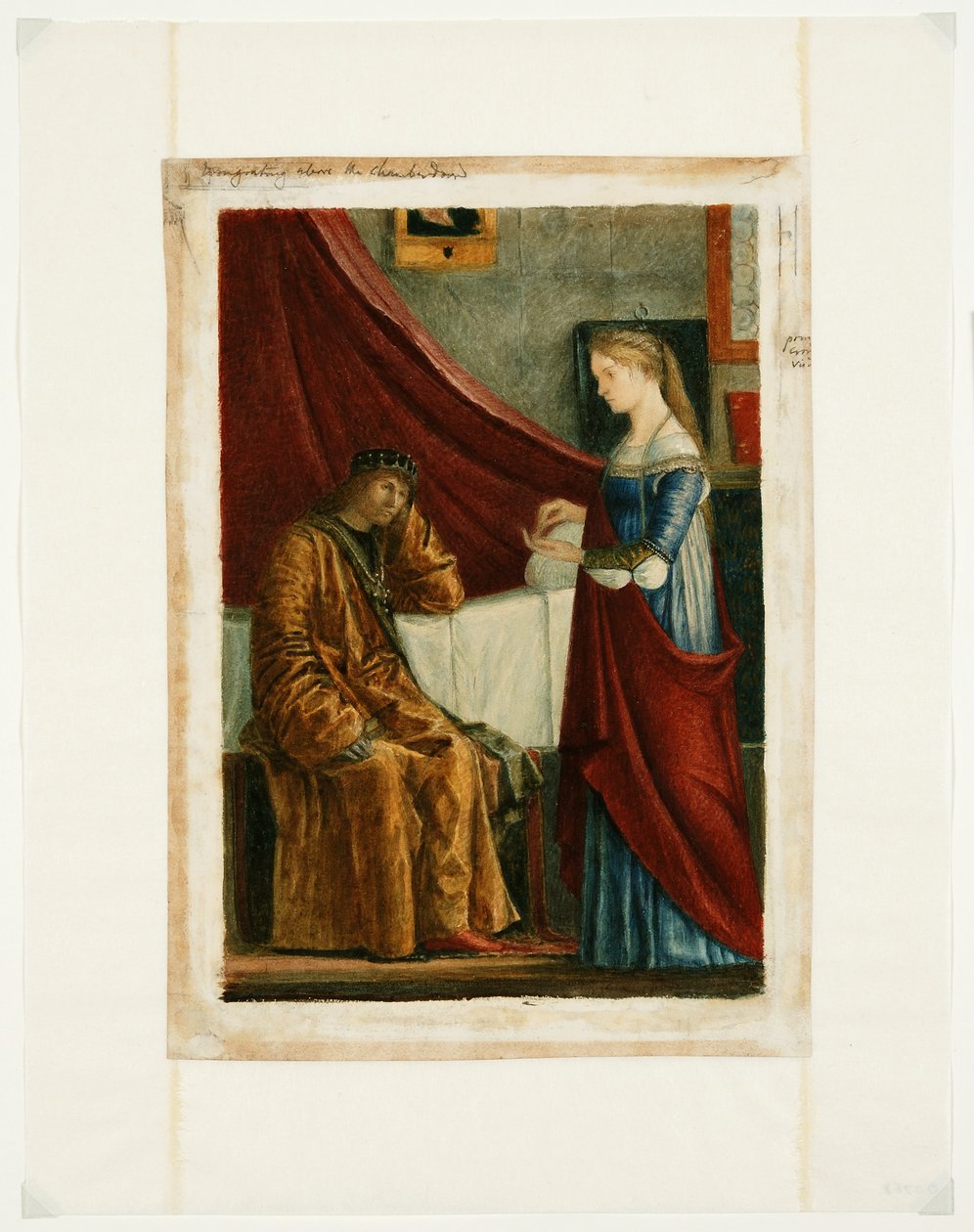 De toestemming van de koning na Carpaccio door Charles Fairfax Murray