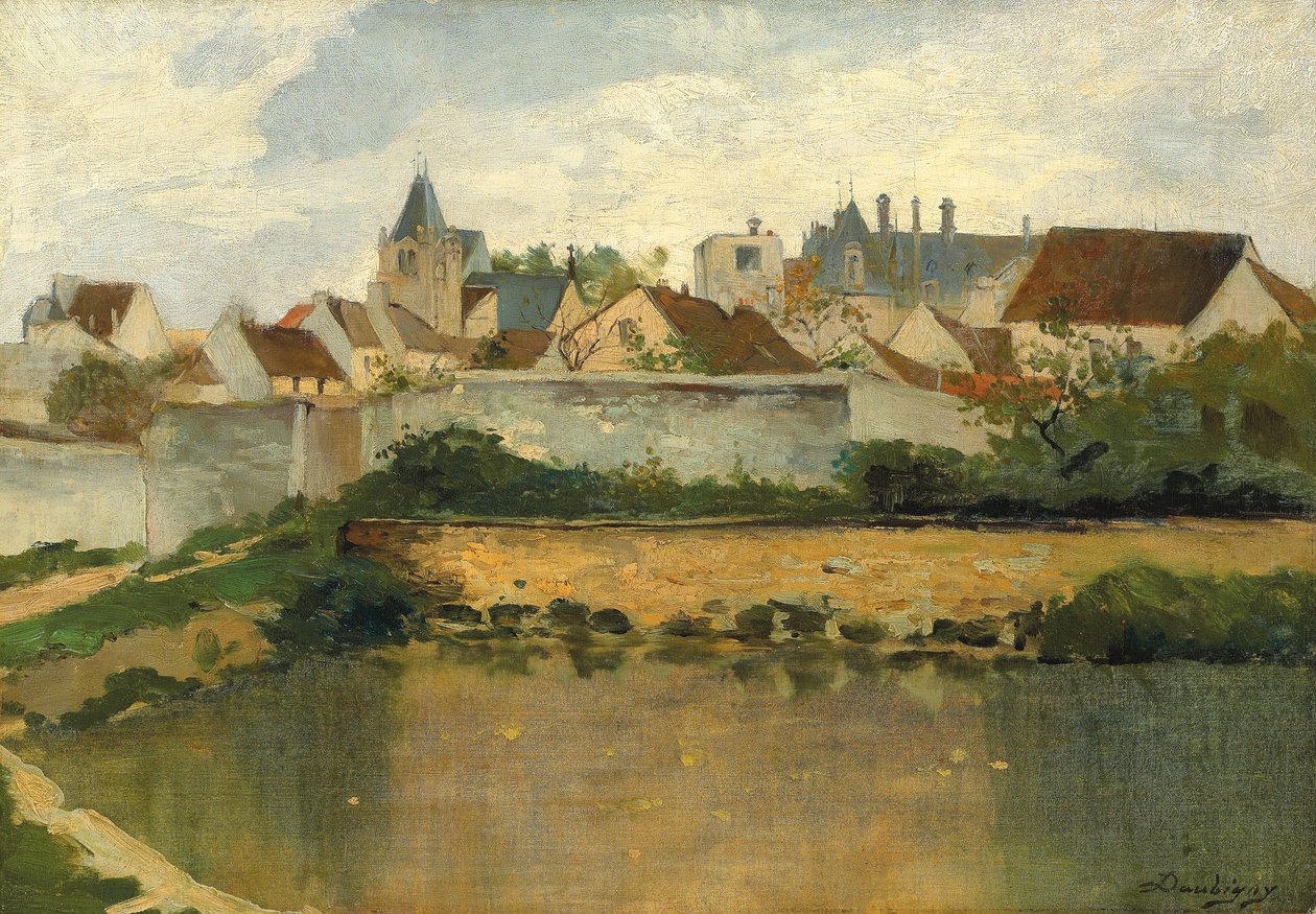 Het Dorp, Auvers-sur-Oise door Charles Francois Daubigny