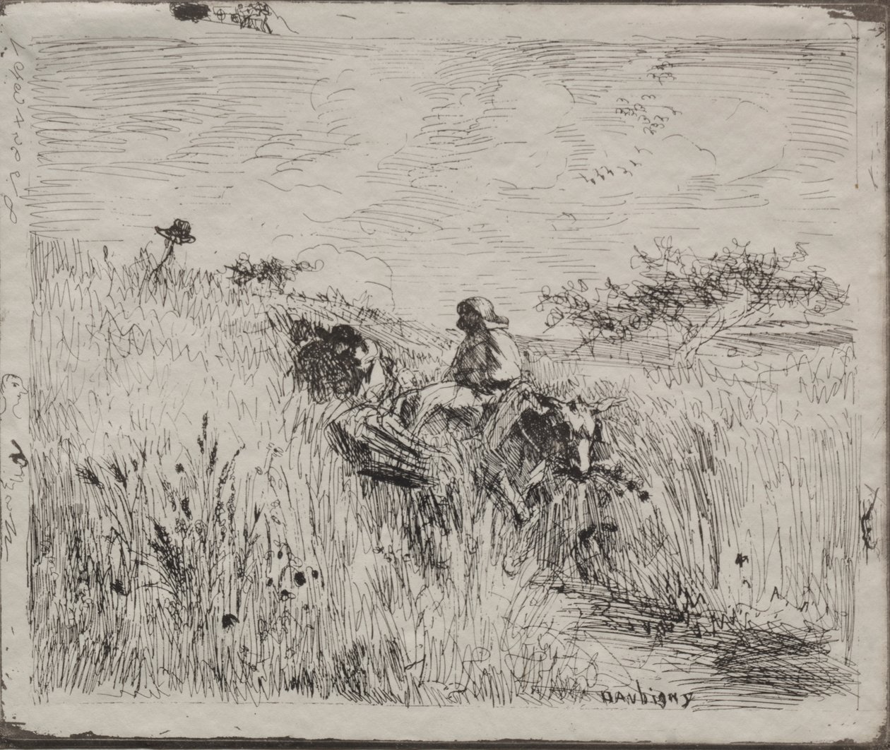 Pad Door het Graanveld door Charles Francois Daubigny