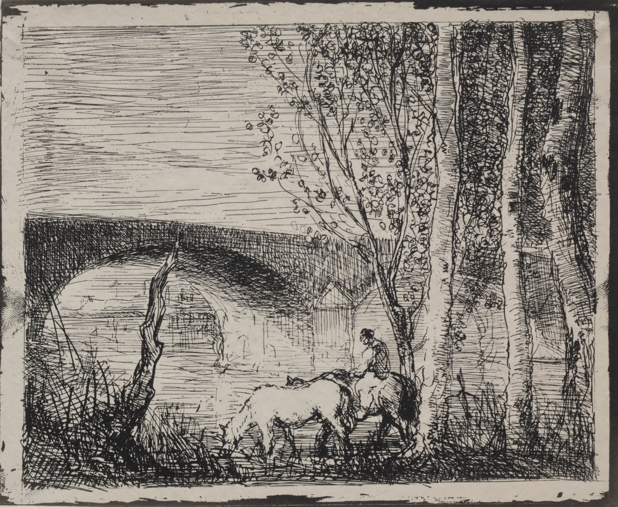 De Brug door Charles Francois Daubigny