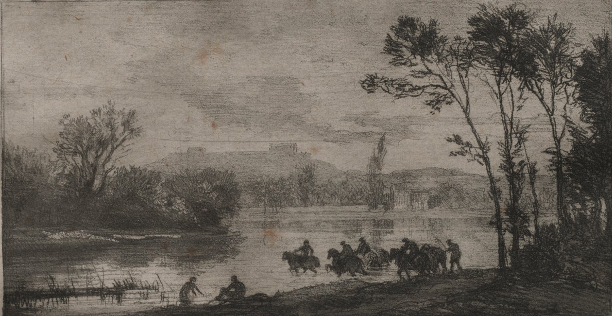 De kleine ruiters door Charles Francois Daubigny