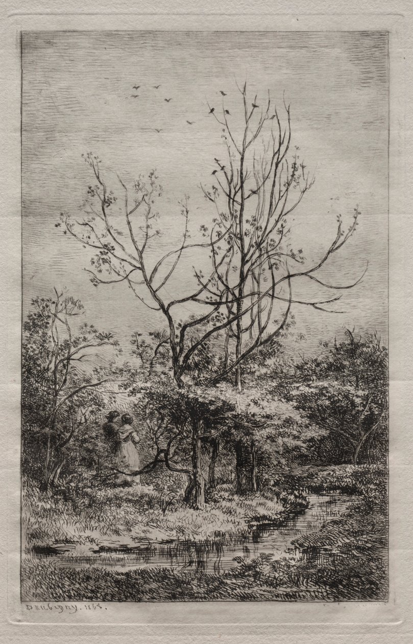 De boomgaard, 1868 door Charles Francois Daubigny