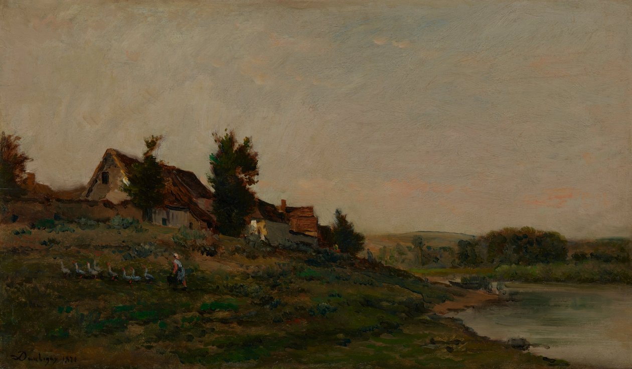 De Chaumière door Charles Francois Daubigny