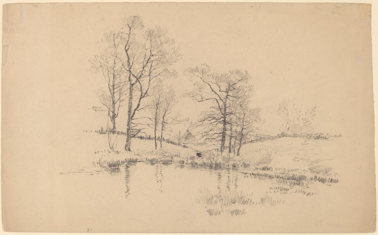 Weidevijver, New York door Charles Frederick William Mielatz