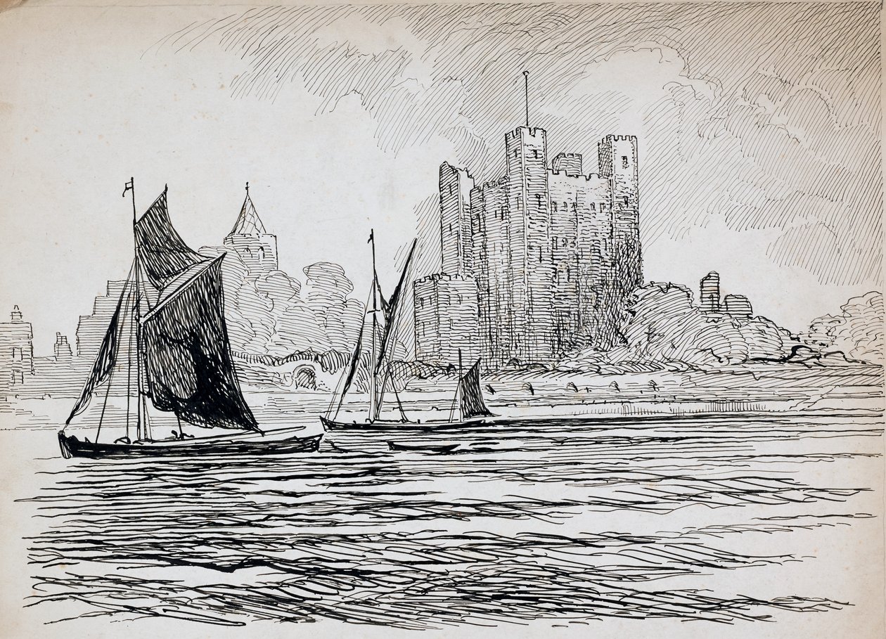 Rochester Castle, Kent, 1892-1933 door Charles George Harper