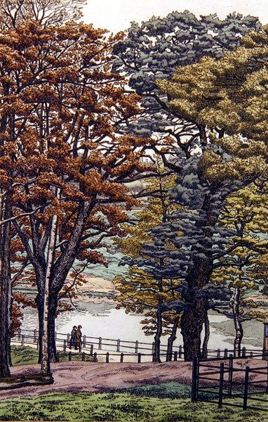 Highgate vijvers door Charles Ginner