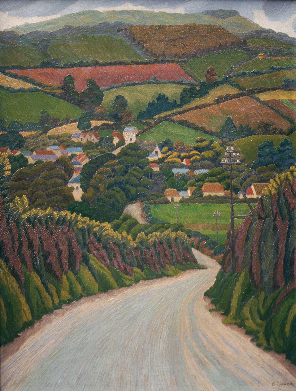 Penally Hill, Cornwall door Charles Ginner