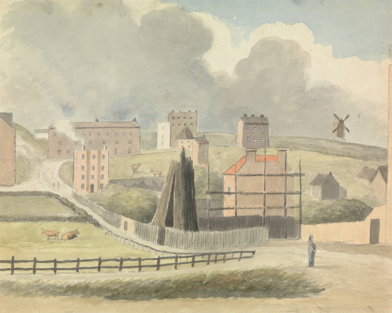 Boerendorp door Charles Hamilton Smith