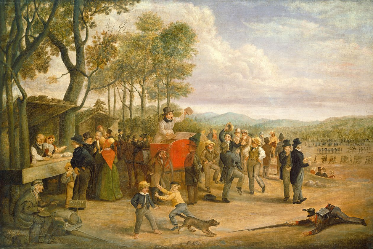 Oefendag, 1843 of later door Charles Henry Granger
