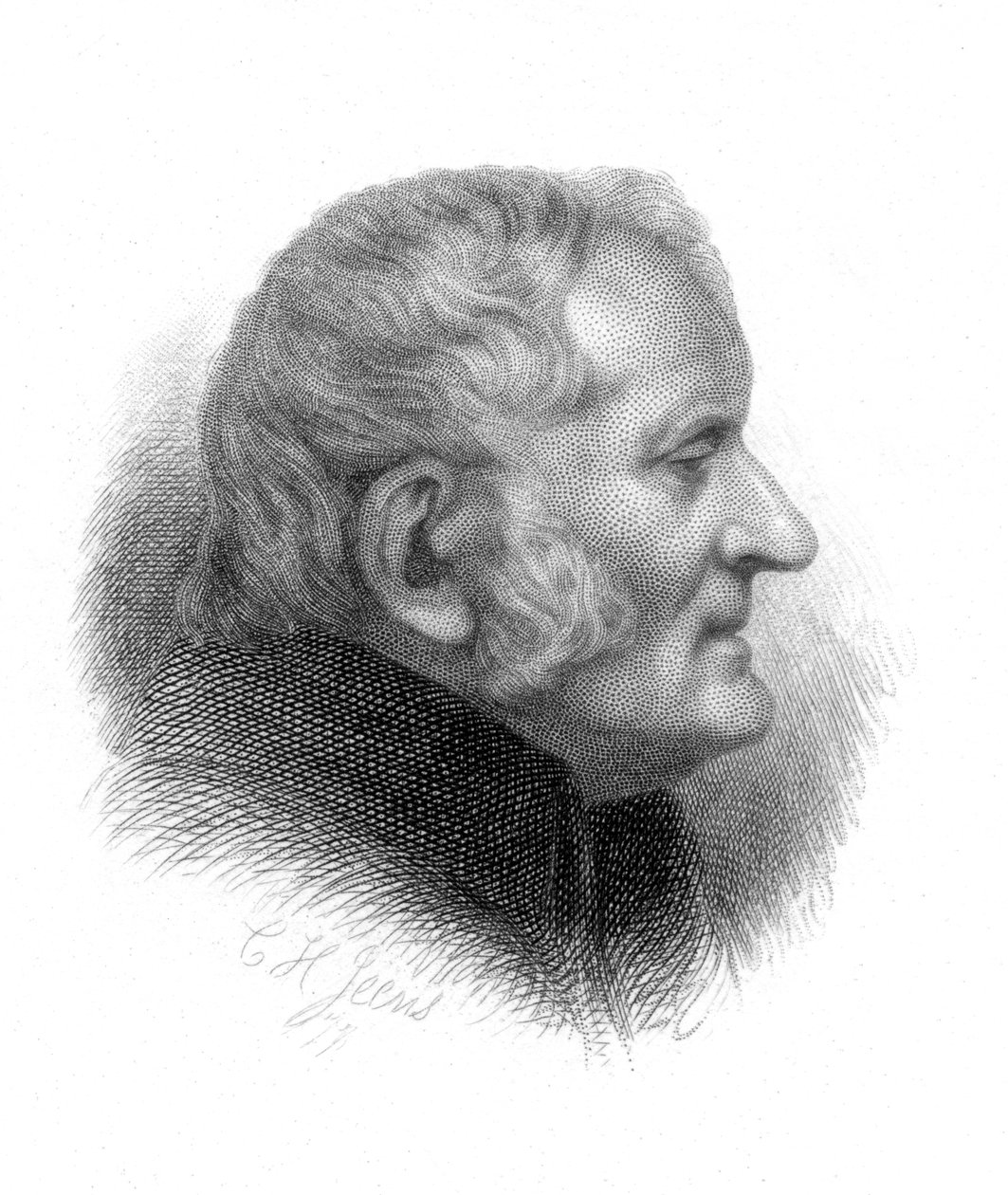 John Dalton, Britse chemicus, 19e eeuw door Charles Henry Jeens